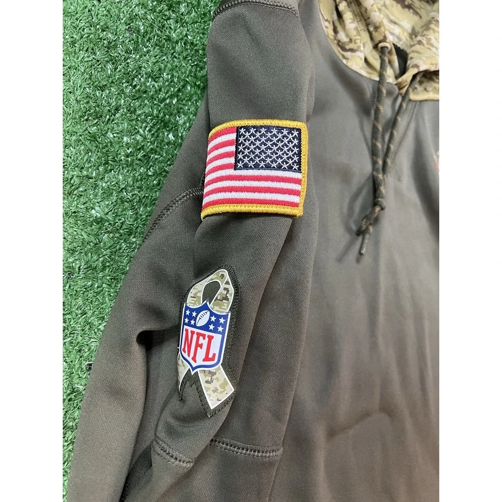 Nike Salute to‎ Service On Field Hoodie Arizona Cardinals Green Mens Sz Medium